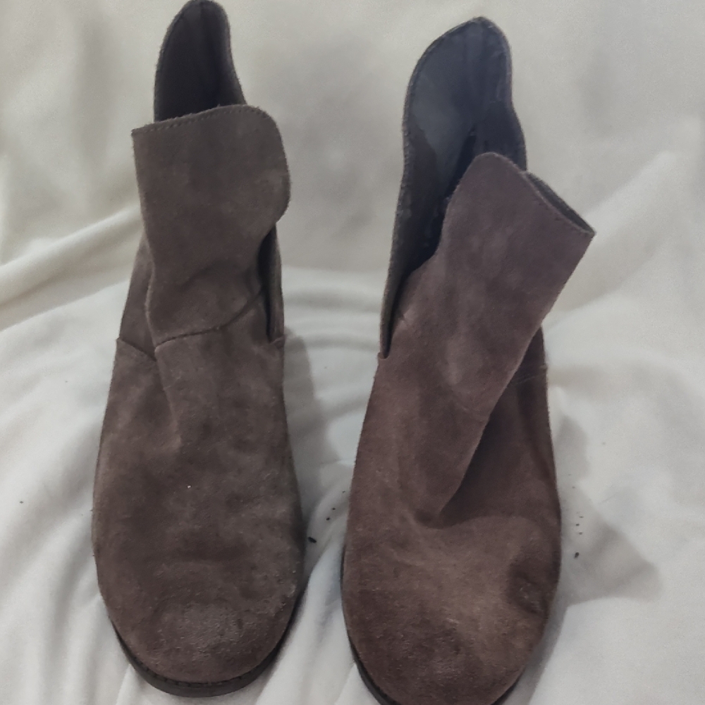 Brown Suede Women's Ankle Boots